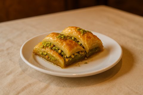 Baklava aux pistaches et miel